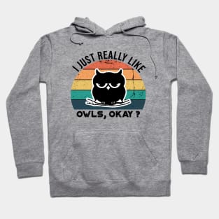 I Just Really Like Owls, OKay? Hoodie